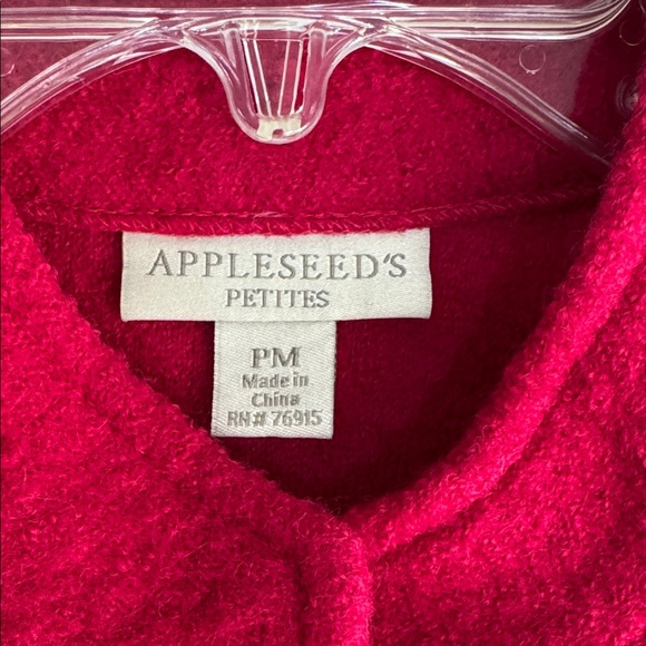 Boiled Wool Fitted Blazer from Appleseed’s, cherry red, PM, excellent condition - Picture 2 of 11